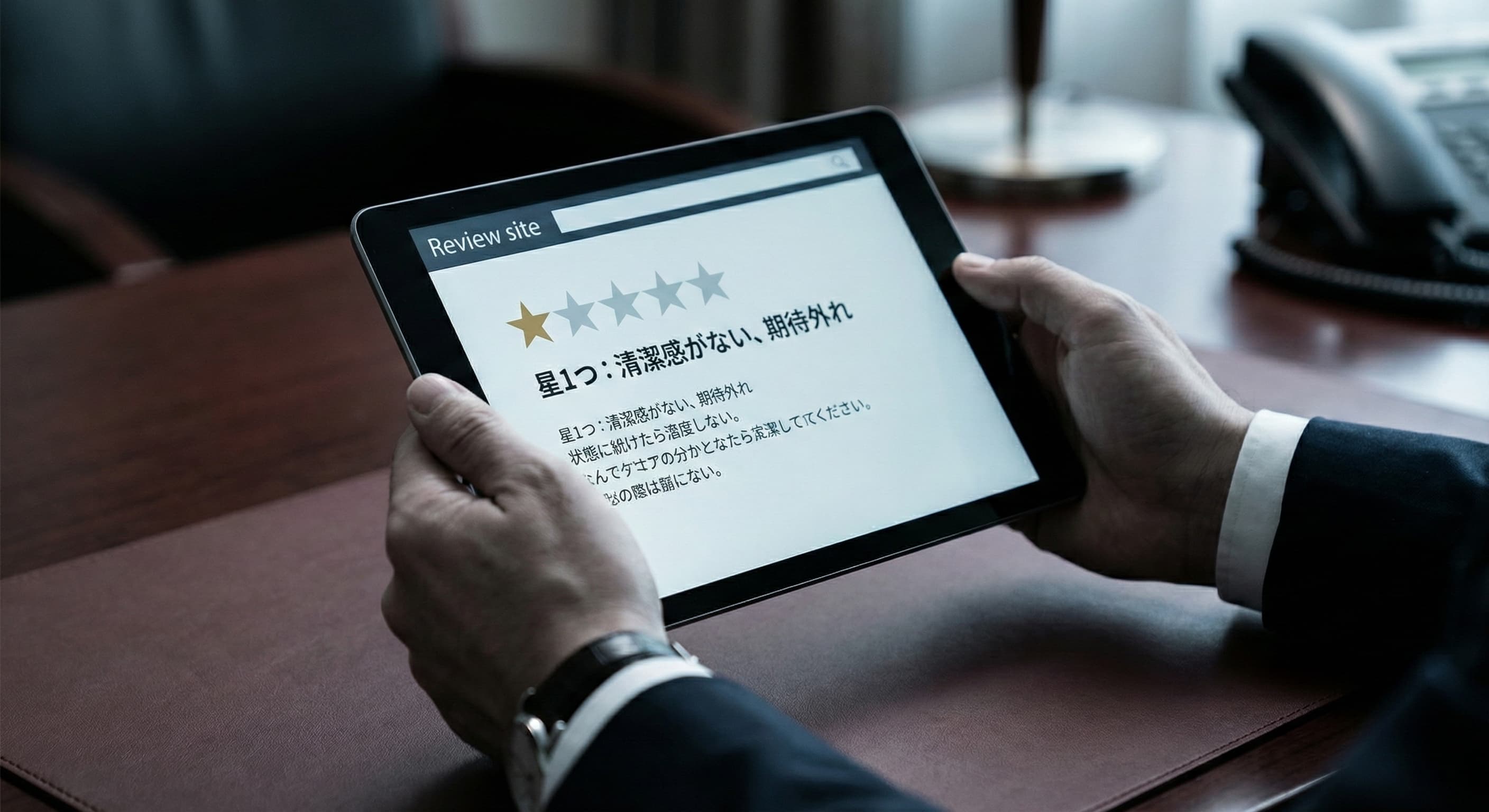 低評価口コミ画面
